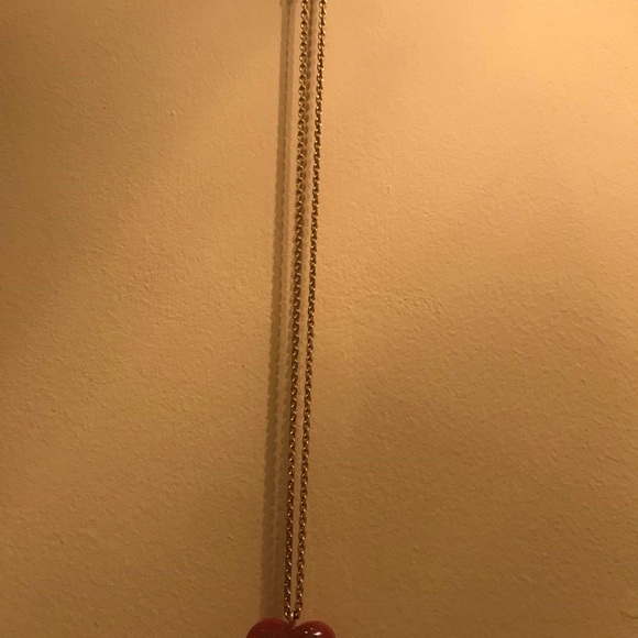 💕💯 Auth LV Red Heart Inclusion Necklace💕 - Picture 4 of 8